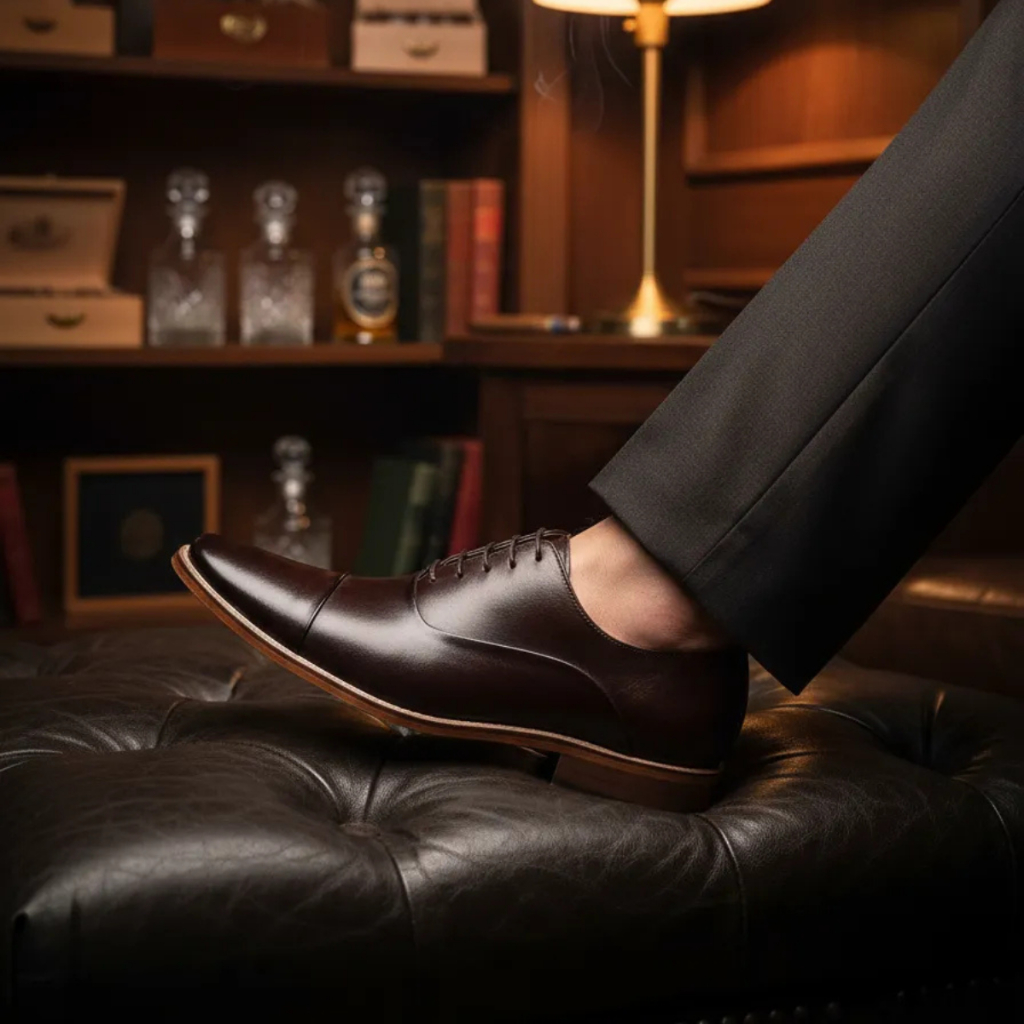 Sapato Social Masculino Couro Legítimo Confortável Elegante Clássico Trabalho Festa