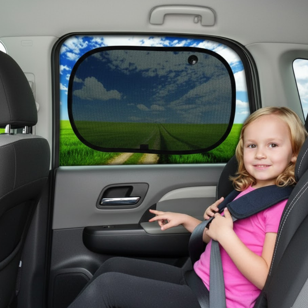 Kit Quebra-Sol 2 Peças Infantil – Proteção Solar Eficiente para Crianças e Bebês em Carros em Oferta na Shopee