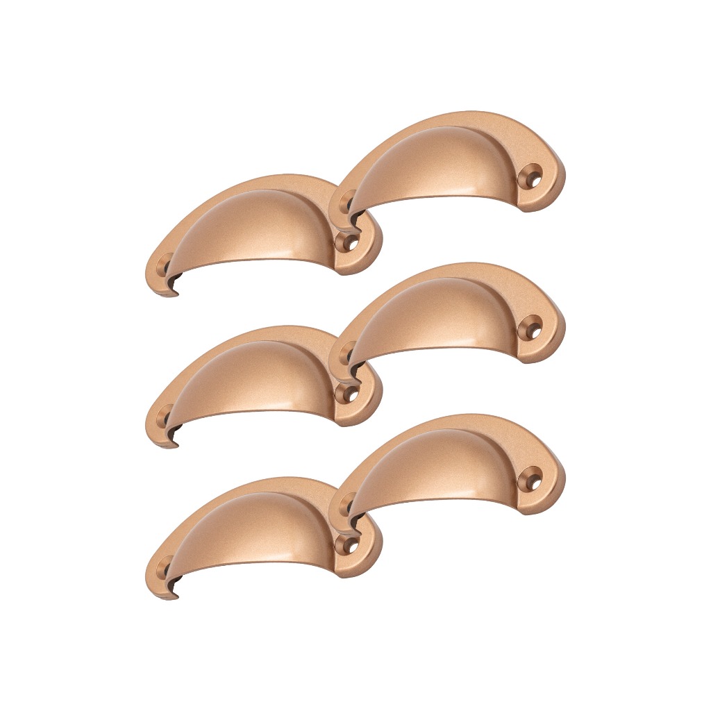 6 Pçs Puxador Concha Para Gaveteiro E Mesa De Cabeceira 64mm