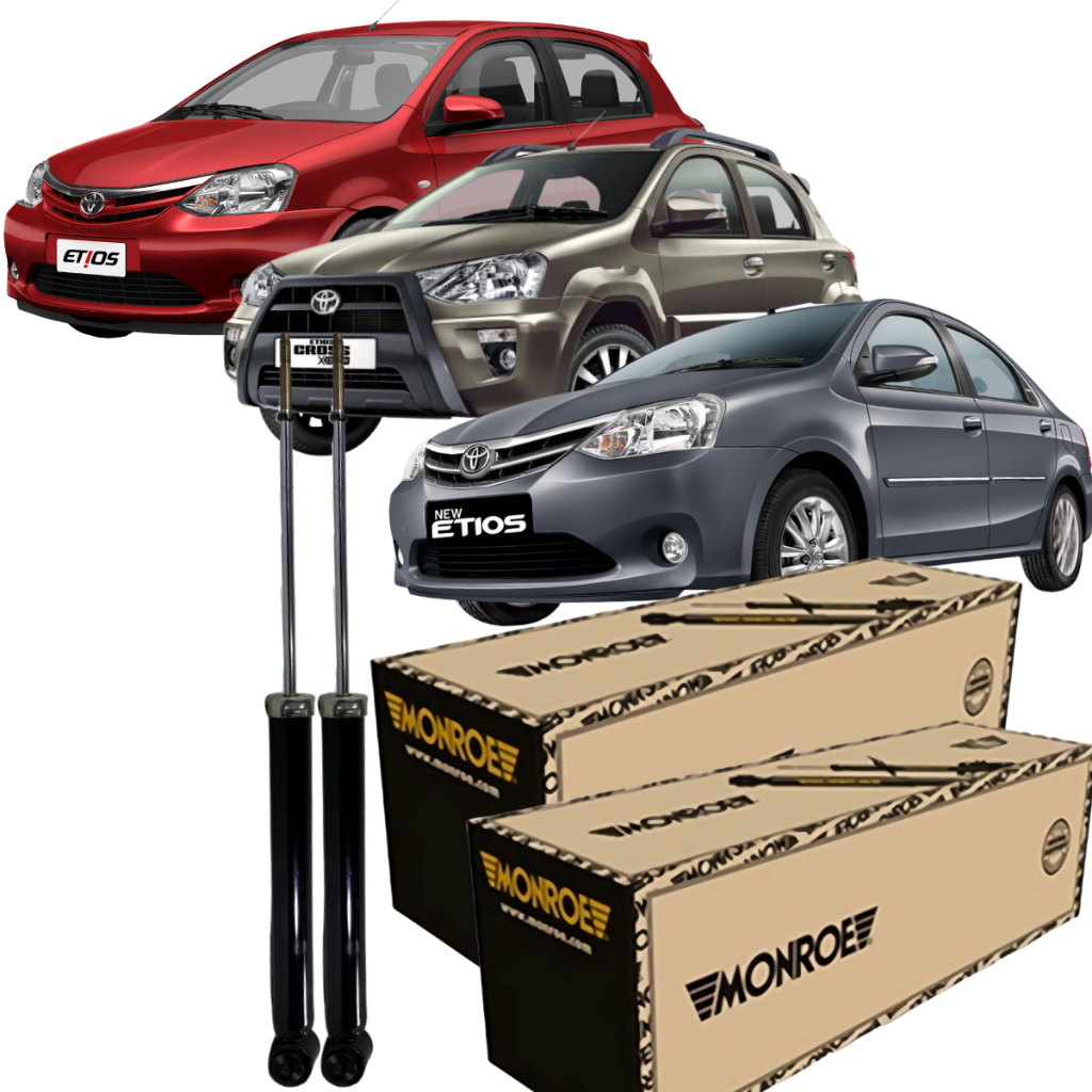 Par Amortecedor Traseiro Monroe Toyota Etios Sedan 1.5 2014 á 2019