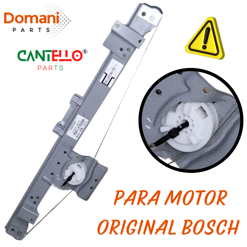 Maquina de Vidro Elétrica Traseira Esquerda Para Motor Original Bosch Para GM Meriva Todos os Anos