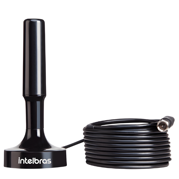 Antena interna Intelbras AI 2031 digital UHF HDTV 4K cabo 5M imã