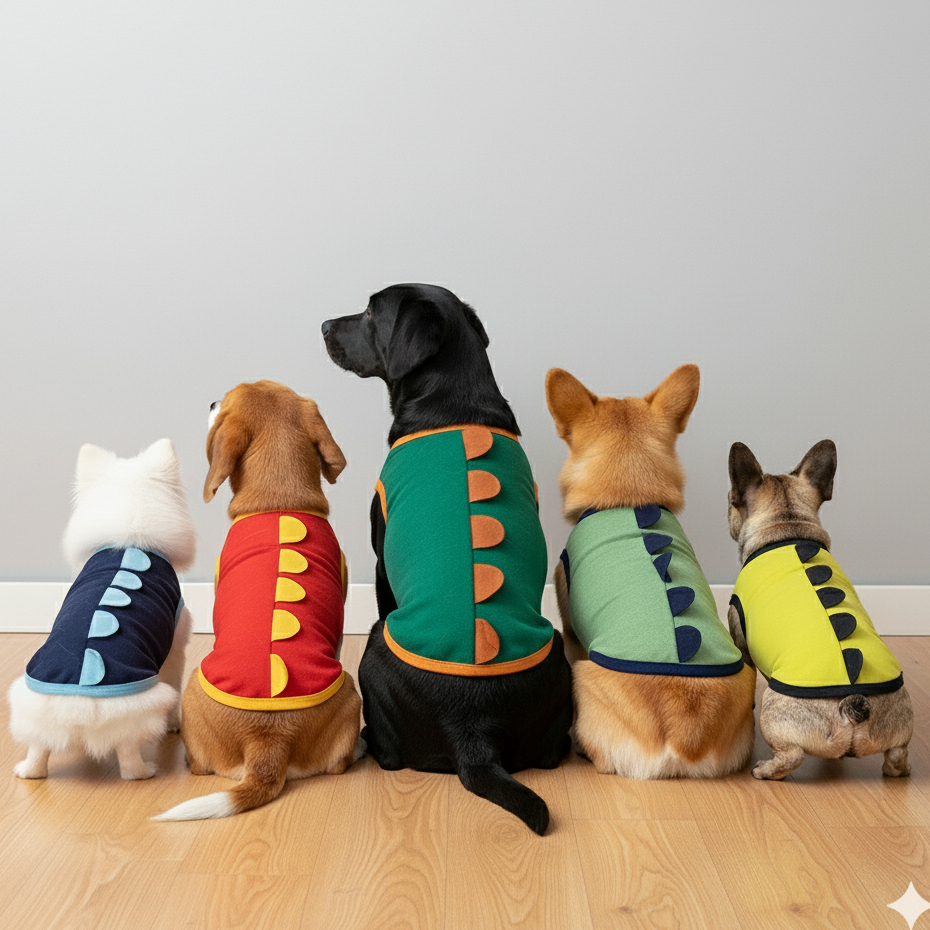 Roupinha Pet Dinossauro e Dragão 100% Algodão | Fantasia Confortável para Cães e Gatos em Oferta na Shopee