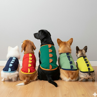 Roupinha Pet Dinossauro e Dragão 100% Algodão | Fantasia Confortável para Cães e Gatos em Oferta na Shopee