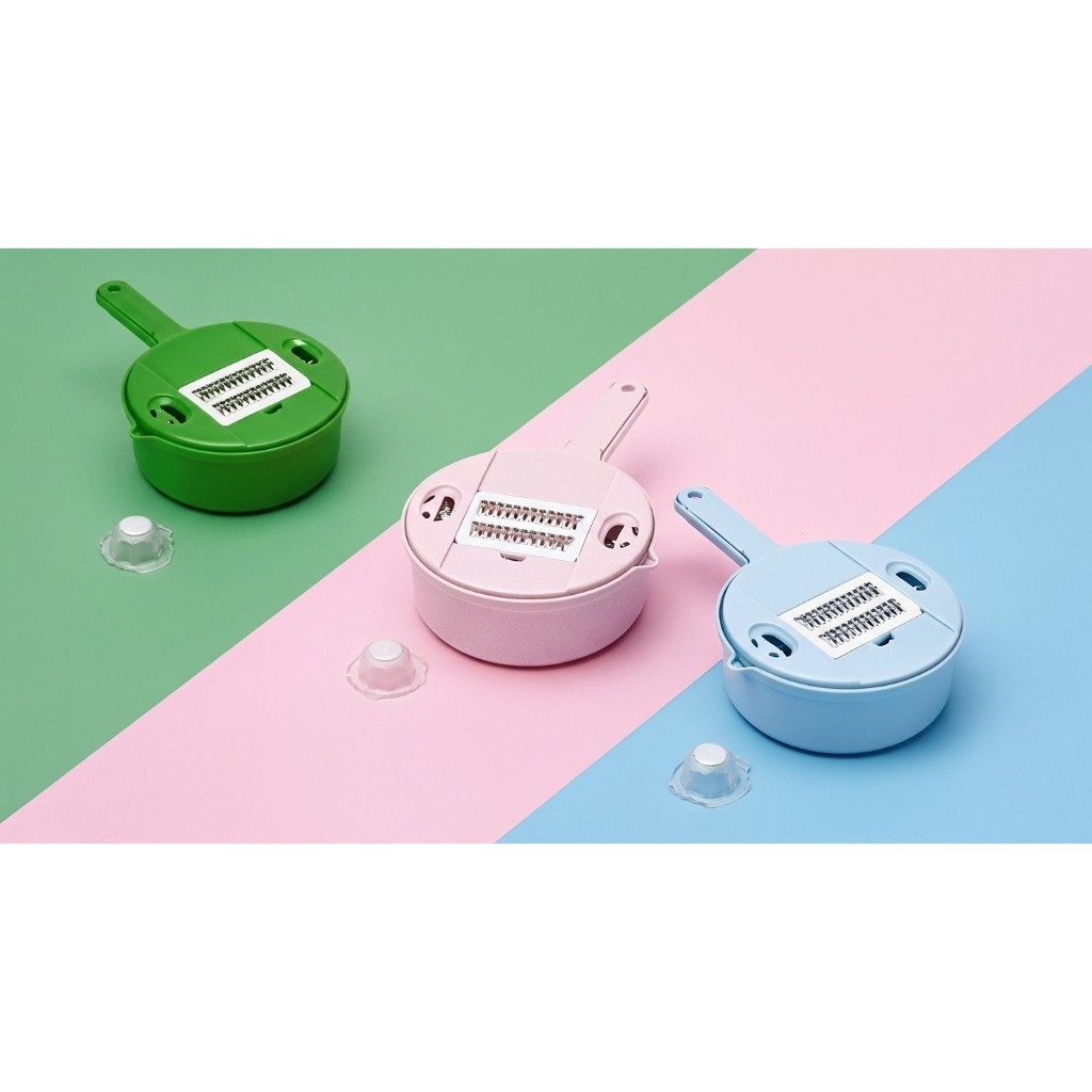 Imagem KIT MULTIFUNCIONAL DE COZINHA 12 EM 1 - CORTADOR RALADOR DESCASCADOR DE LEGUMES E VEGETAIS COM RECIPIENTE COLETOR