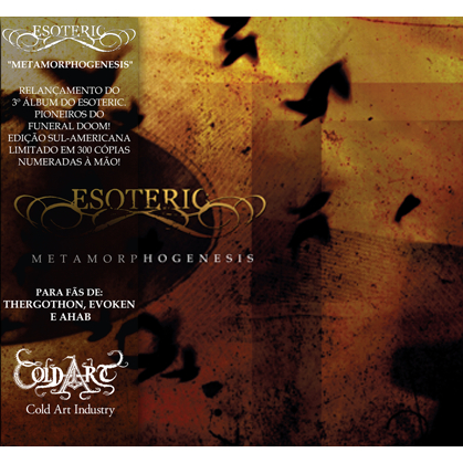 CD ESOTERIC - Metamorphogenesis fã My Dying Bride, bathory, behemoth, uada, mgla, Paradise Lost