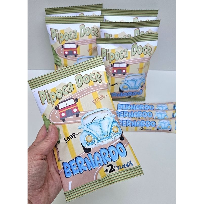 Pipocas Doces18g + Jujubas Personalizadas Meios de Transportes festa infantil bala de goma personalizados lembrancinhas