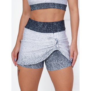Short Saia De Puxar Degrade Academia Treino Yoga Pilates Crossfit em Oferta na Shopee