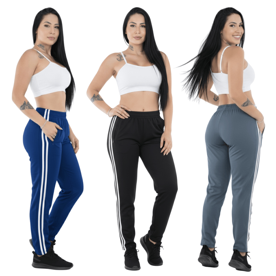 Calça Feminina com Cordão e Bolso com Zíper para Atividade Física em Academia e Corrida e Dia a Dia em Oferta na Shopee