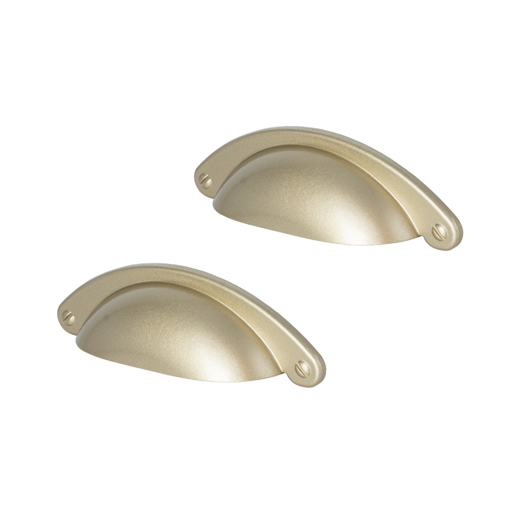 2 Uni Puxador Concha Para Gaveta Armário Colonial Moveis 64mm em Oferta na Shopee