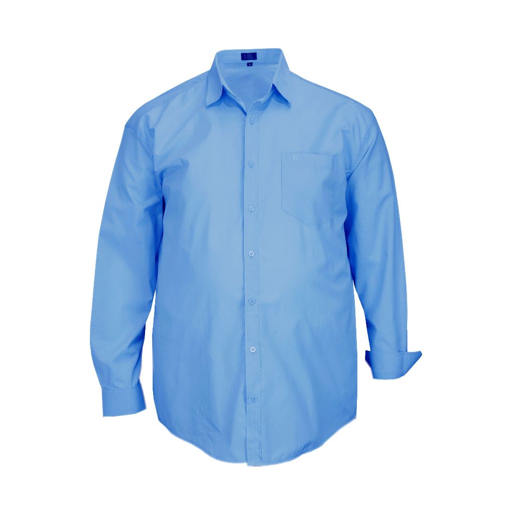 Camisa Social Ml Lbl Com Bolso Passa Fácil Extra Grande Plus 3033