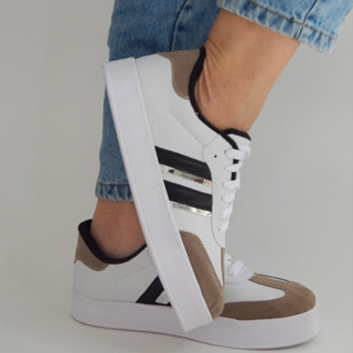 Tênis Blogueira Feminino Moda Elegante Dia a Dia Couro Fashion Confortável Macio Elegante 6000 em Oferta na Shopee