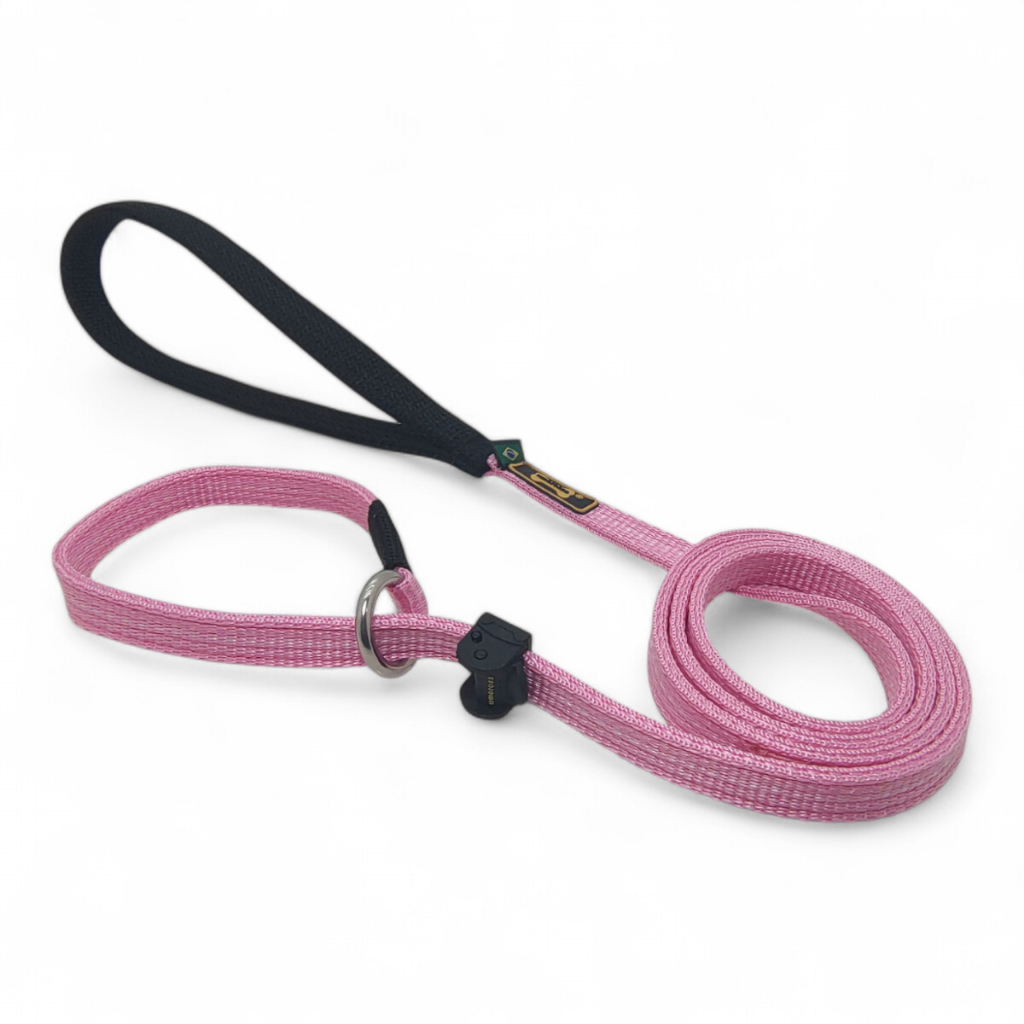 Guia Unificada Adestramento Cachorro Reforçada Cor Rosa 1.20m Ao 5 Metros Amorosso Pet Dog Pitbull Rottweiler Pastor