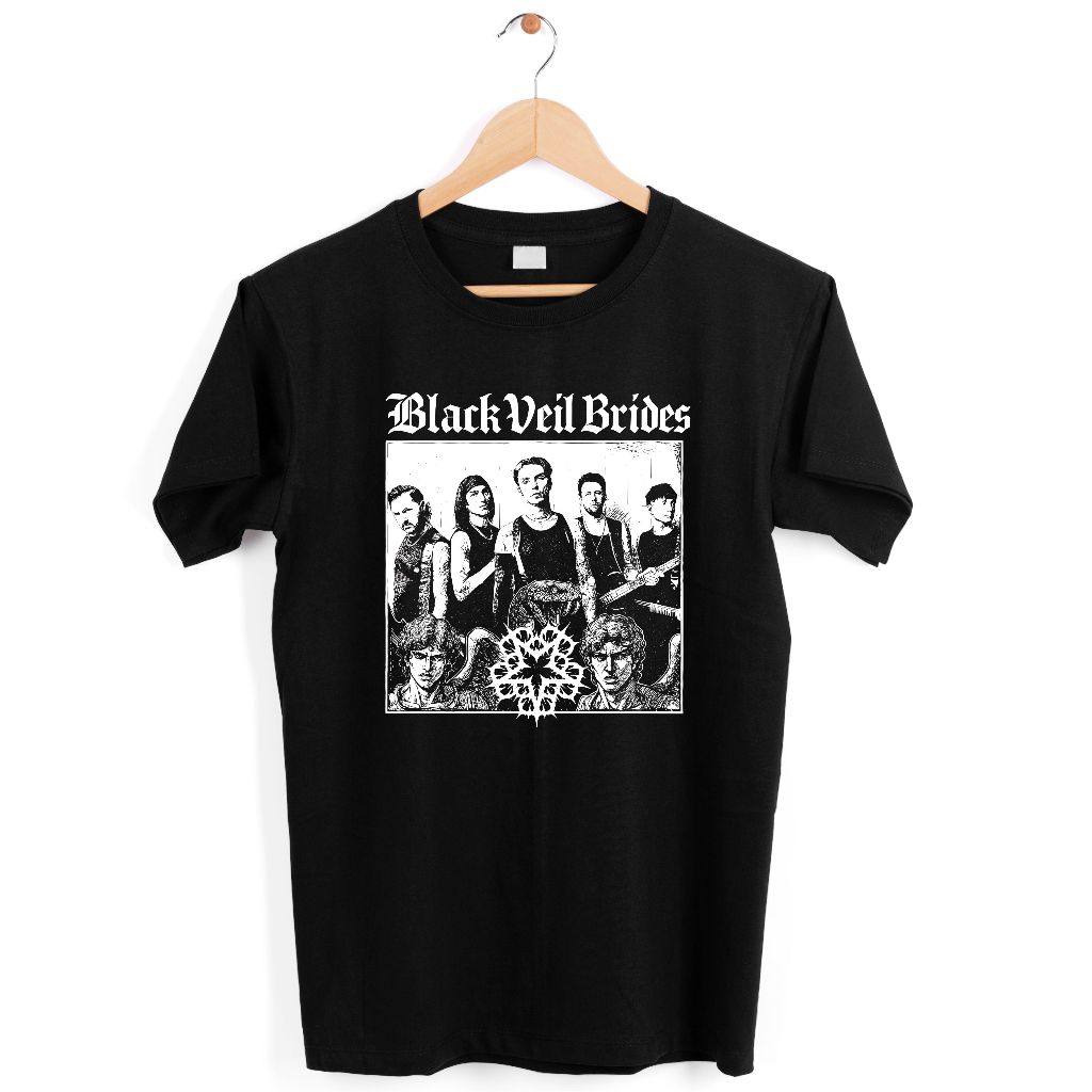 Camiseta Black Veil Brides Banda Emo Metalcore 100% Algodão