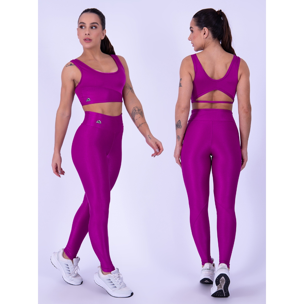 Calça Legging + Top Feminino de Poliamida Wonder Prime em Oferta na Shopee