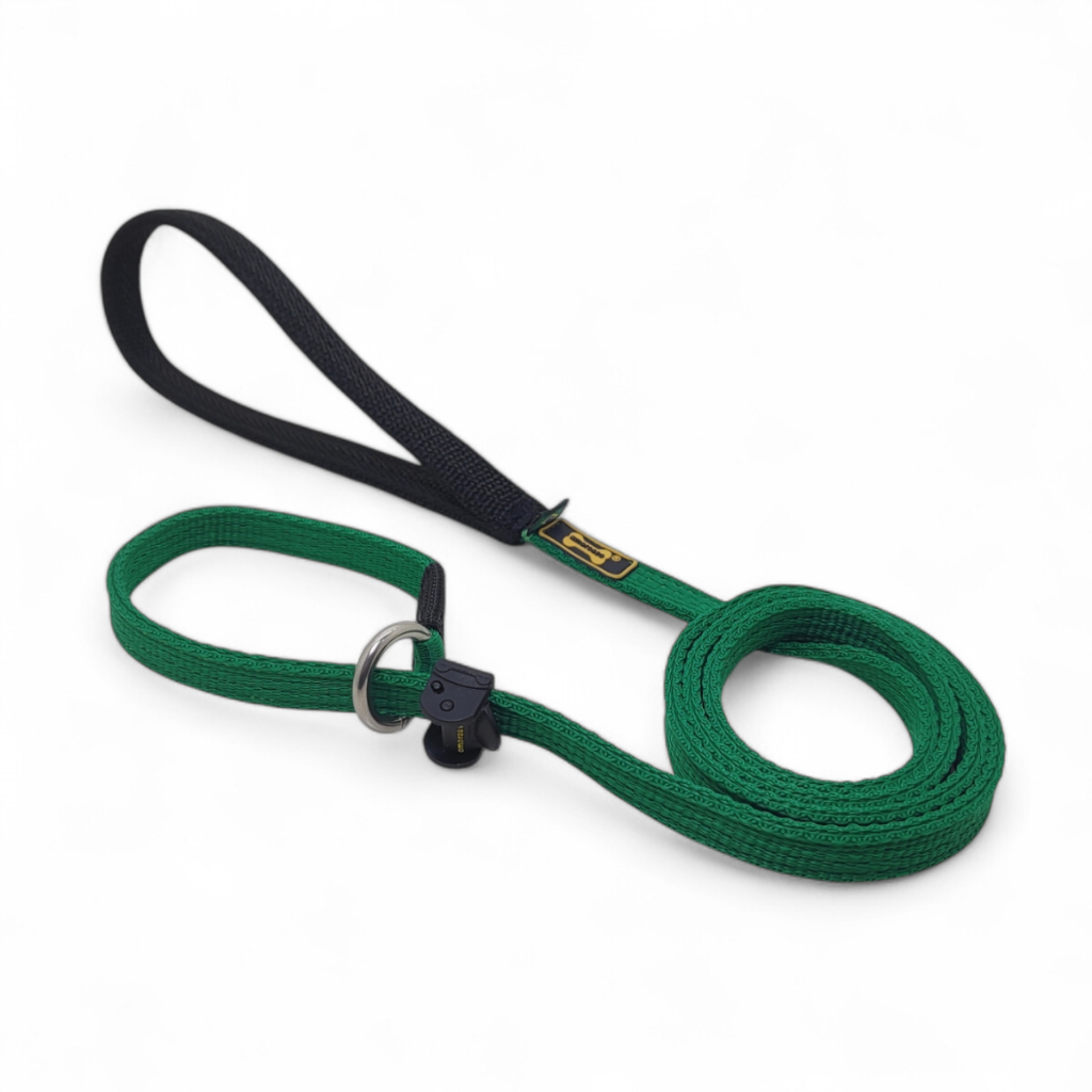 Guia Unificada Adestramento Cachorro Reforçada 1.20m Ao 5 Metros Cor Verde Militar Amorosso Dog Pet