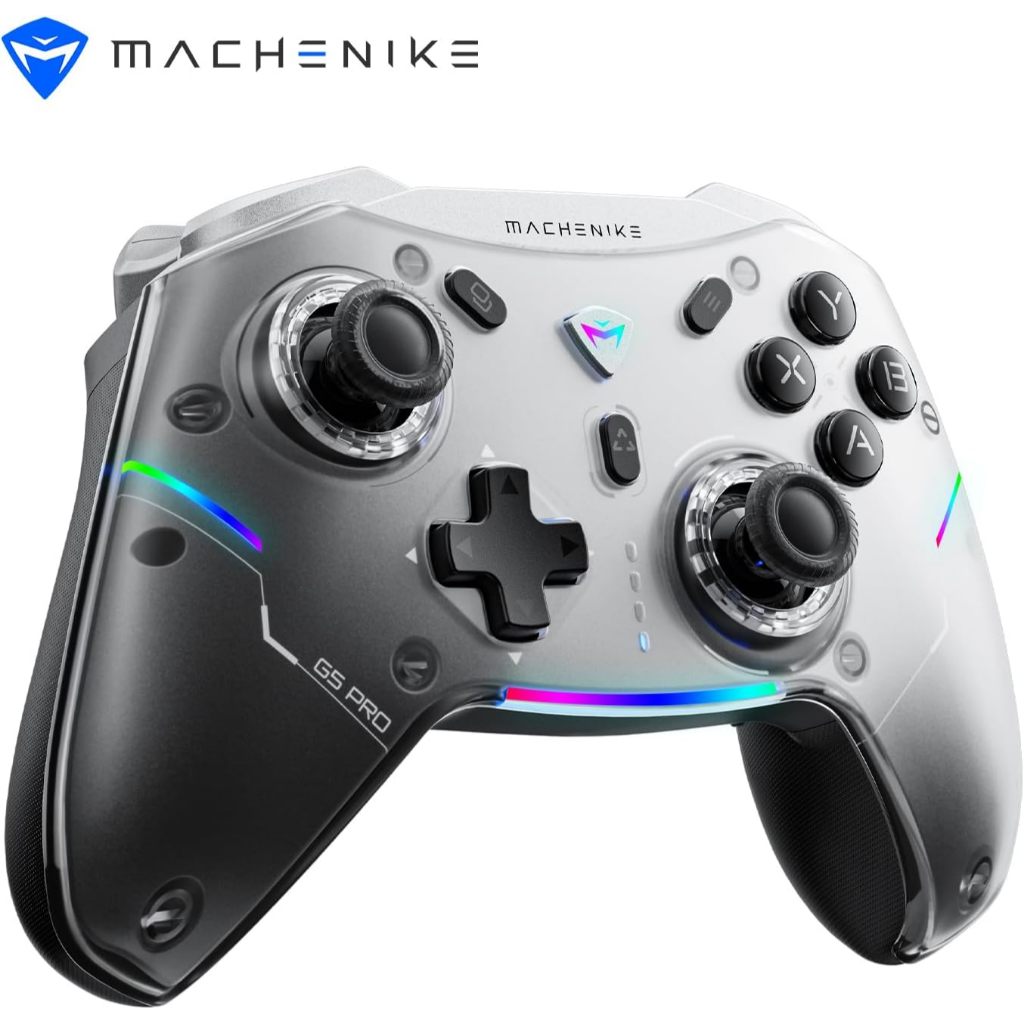 Controle Machenike G5 Pro Sem Fio Hall Effect RGB Tri Mode Micro Switch Para Pc Ios Android em Oferta na Shopee