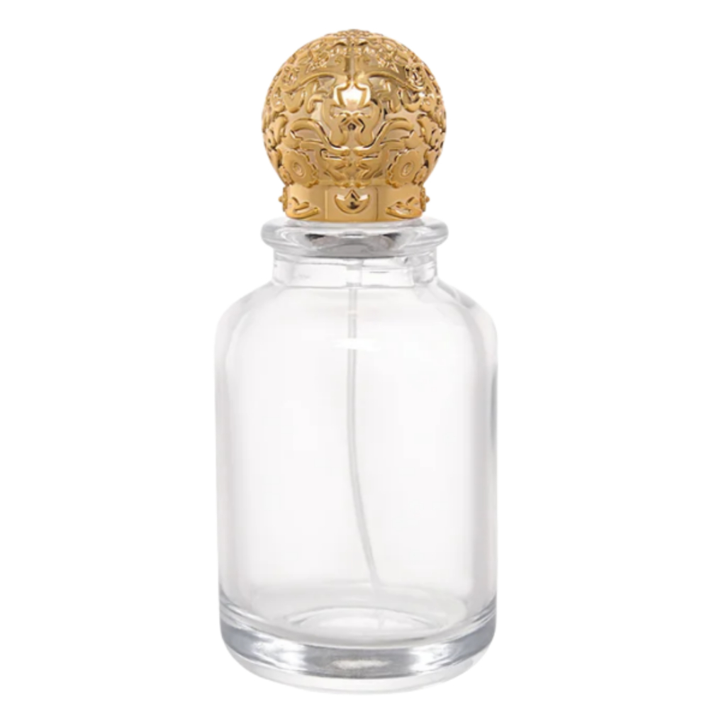 Kit Frasco Porta Perfume Modelo Gold 100ml C/ Válvula Tampa Luxo 15/400