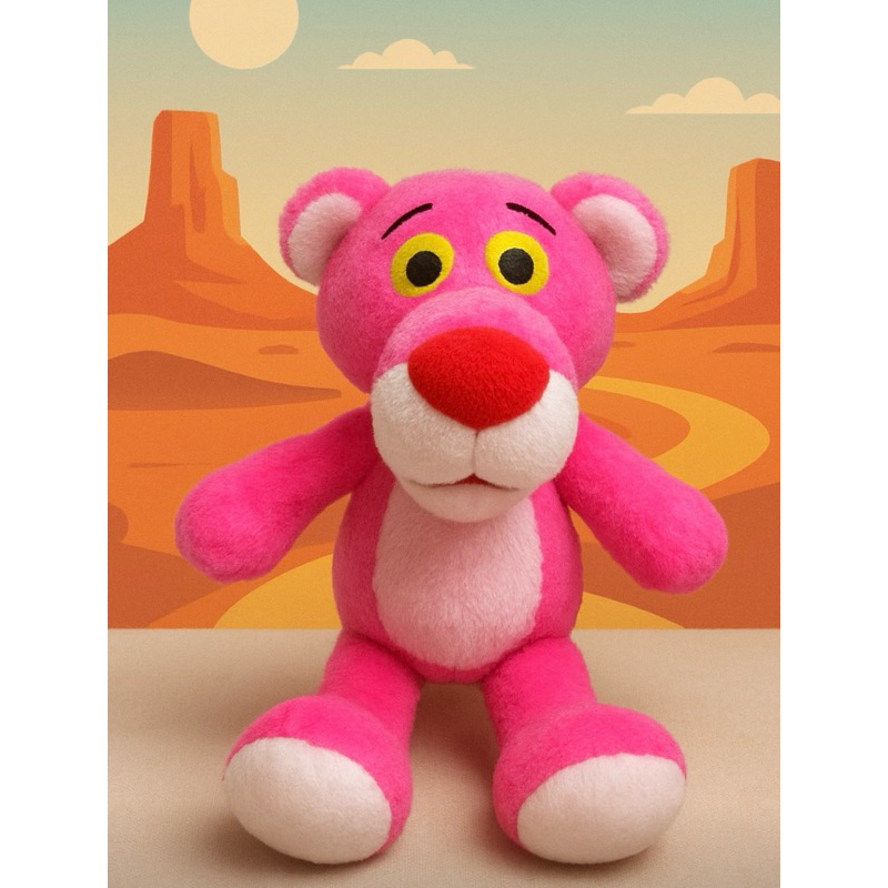 Pantera Cor-de-Rosa 20cm Perfeito Para Decoracão