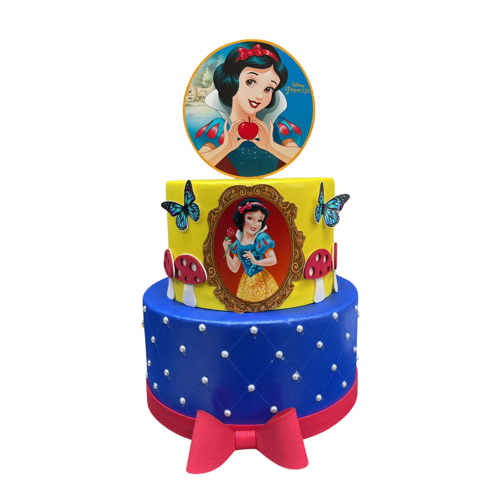 BOLO FAKE BRANCA DE NEVE em Oferta na Shopee