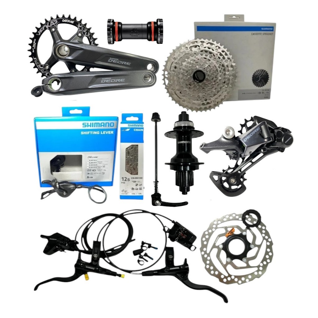 Kit Relação Shimano 1x12v Deore M6100 10/51d Completo Freio Deore