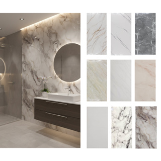 Placa Decorativa Adesiva 30x60 Revestimento em Mármore Adesivas Banheiro Cozinha Lavabo Brilhante em Oferta na Shopee