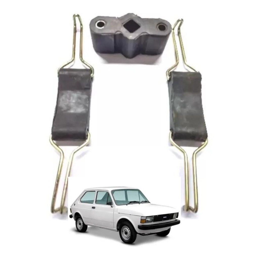 Borracha / Coxim Escapamento Fiat 147 Kit C/ 3 Pç