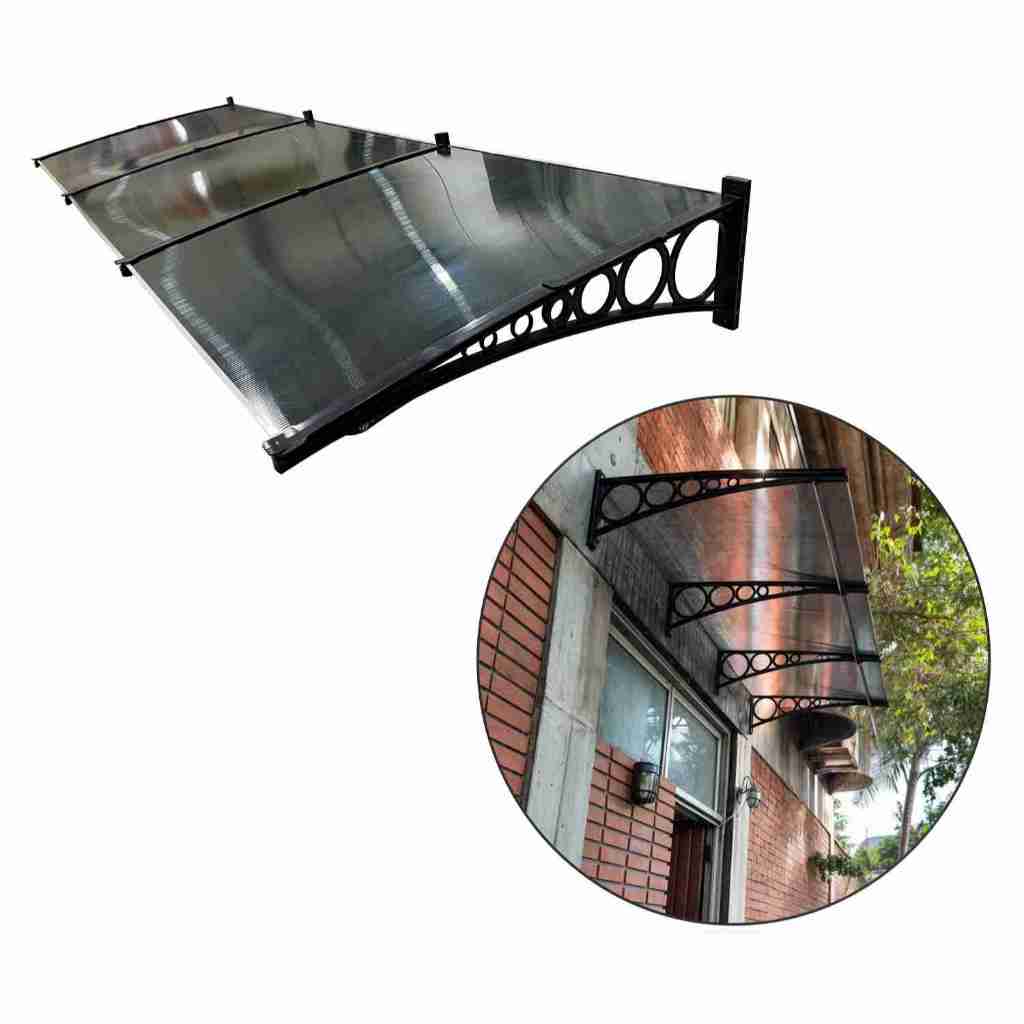 Toldo em Policarbonato 2,60x1,00m - Modular ABS Cobertura p/ portas e janelas.