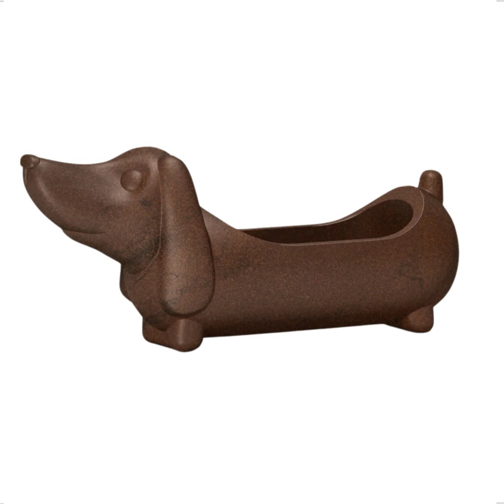Vaso Planta Mascote Cachorro Plástico Café Imperial Cachepo Pet Beagle Vaso Decorativo