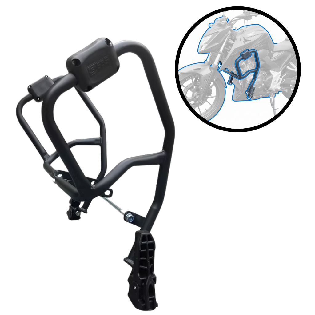 Mata Cachorro Protetor Carenagem Slider Gbs Honda Cb Twister 300F 2023+ C/ Pedal