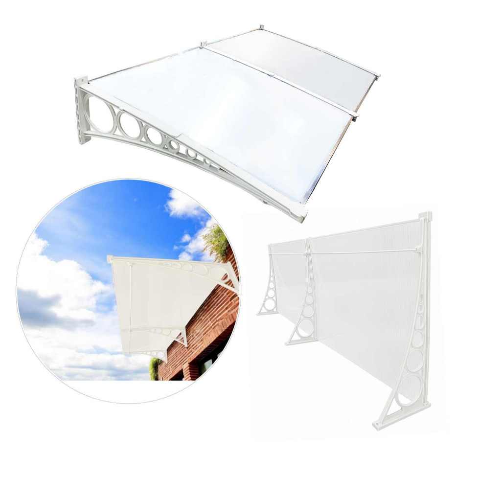 Toldo em Policarbonato 1,90x1,00m - Modular ABS Cobertura p/ portas e janelas.