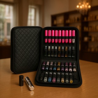 Estojo Demonstrador para Amostras de 4 a 30ml - Mostruário de Perfume Flaconete em Oferta na Shopee