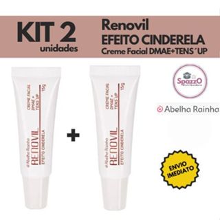 Kit Efeito Cinderela Com DMAE Tens'Up Renovil 15g Abelha Rainha em Oferta na Shopee