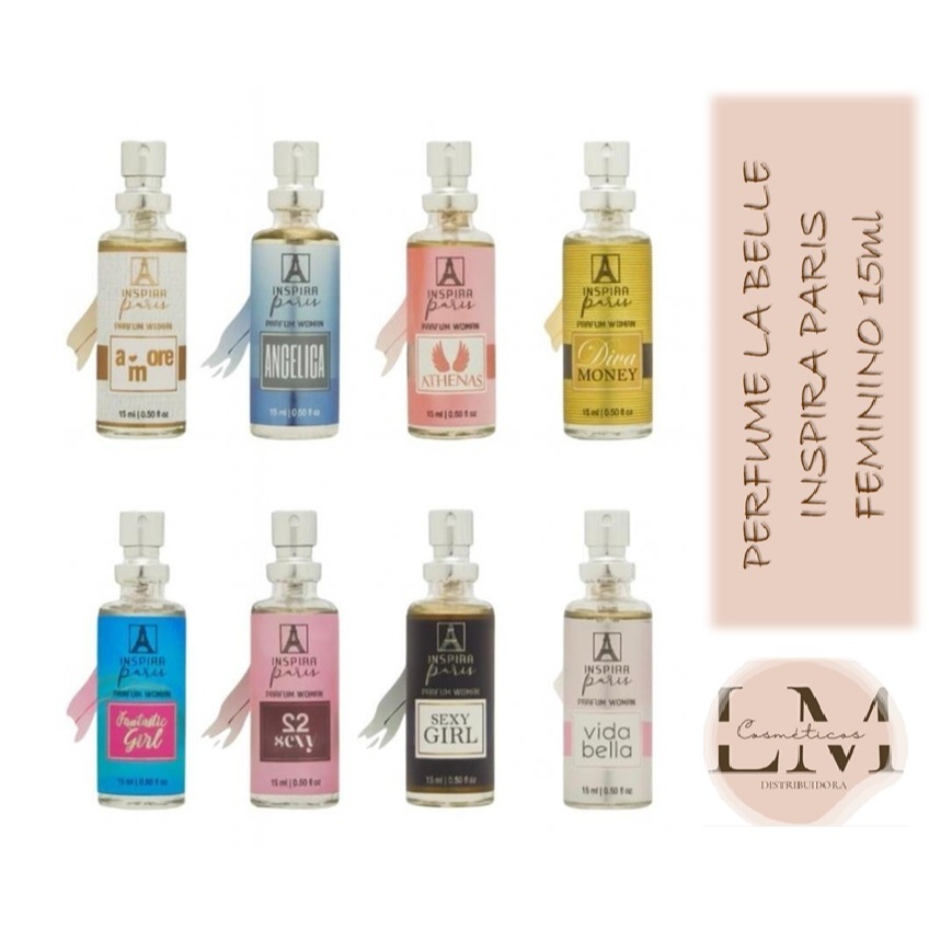 Perfumes Femininos La Belle Inspira Paris 15ml Diversas Fragrâncias em Oferta na Shopee