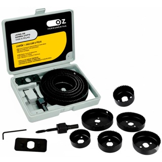 Jogo Serra Copo Com 8 Peças Com Estojo em Oferta na Shopee