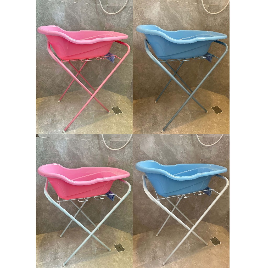 Banheira de Bebê com Suporte Retrátil Resistente Compacto até 18Kg em Oferta na Shopee