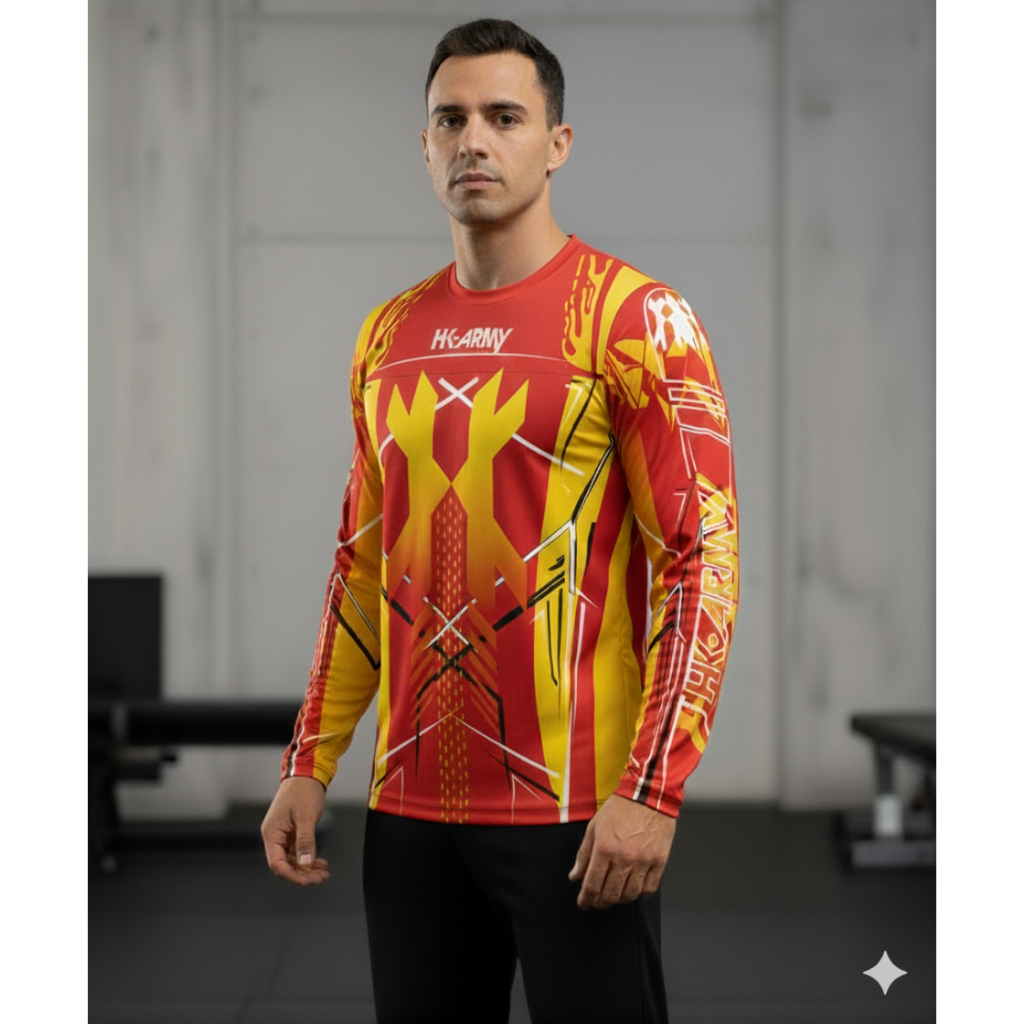 Camisa Manga Longa HK Army 10 Paintball Air Soft - Dry Fit Esportiva Proteção UV