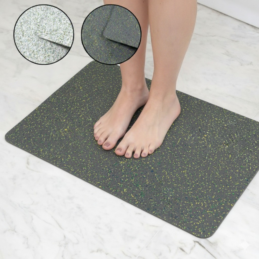Tapete para Banheiro Box 40x60cm – Emborrachado Antiderrapante Seguro Rubber Box Resistente Kapazi