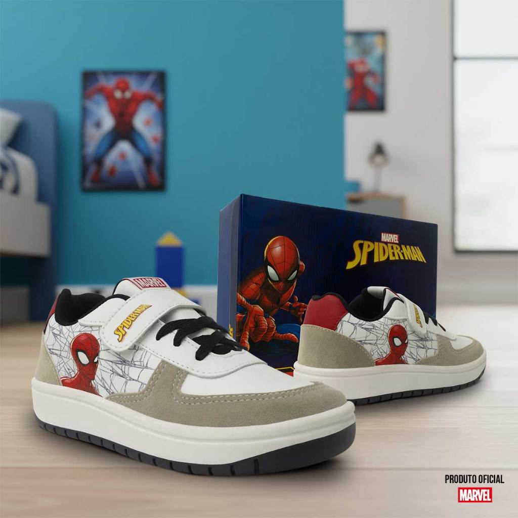 Tênis Infantil Menino Homem Aranha N°28ao35 Marvel Original 11.147J em Oferta na Shopee