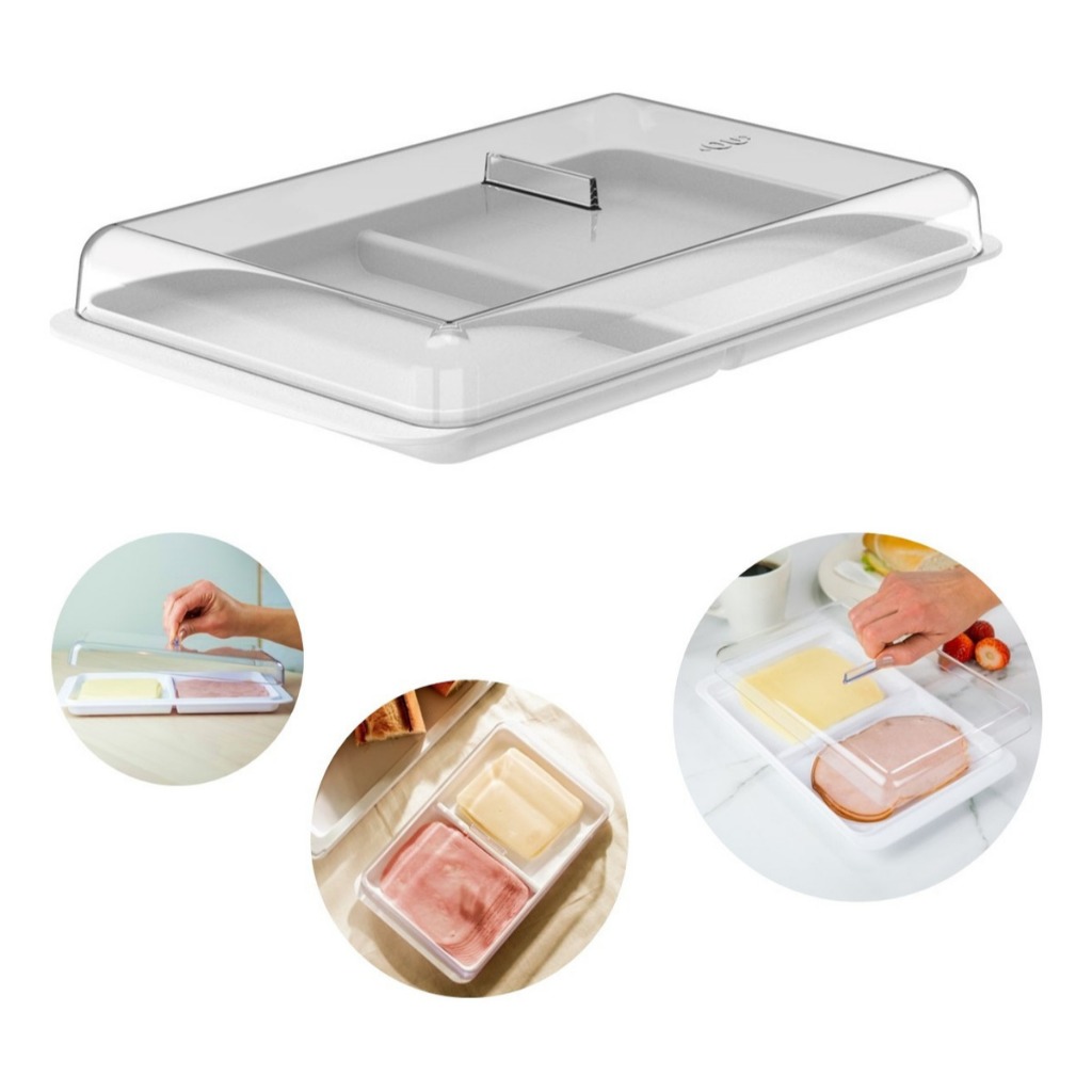 Porta Frios Break OU 1,7L Com Tampa Hermética – Branco ou Chumbo – Conserva Alimentos