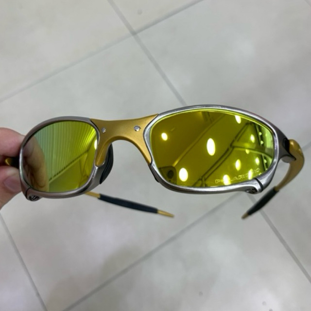 Óculos de Sol Masculino | 100% Metal | 24K Gold Style | Lentes Polarizadas UV400 | Apoio de Borracha