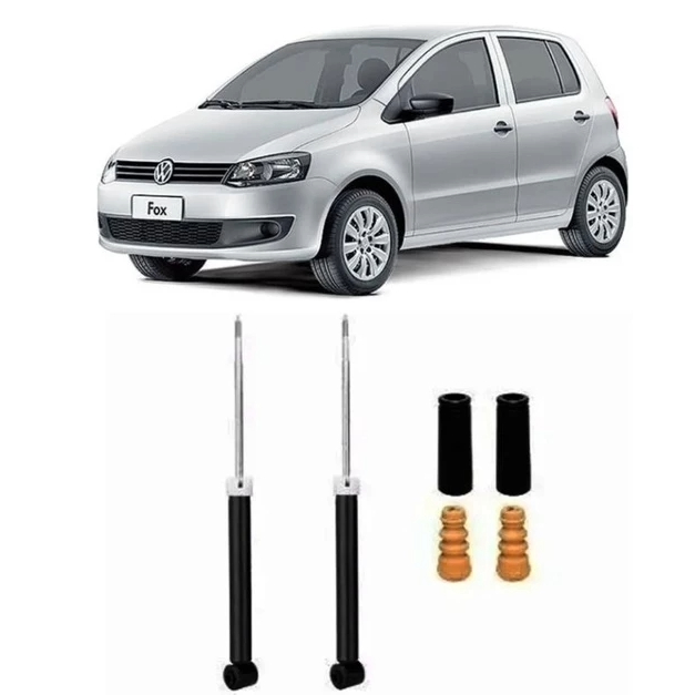 Amortecedor Traseiro+Coifas+Batente VW FOX POLO 2003 até 2019