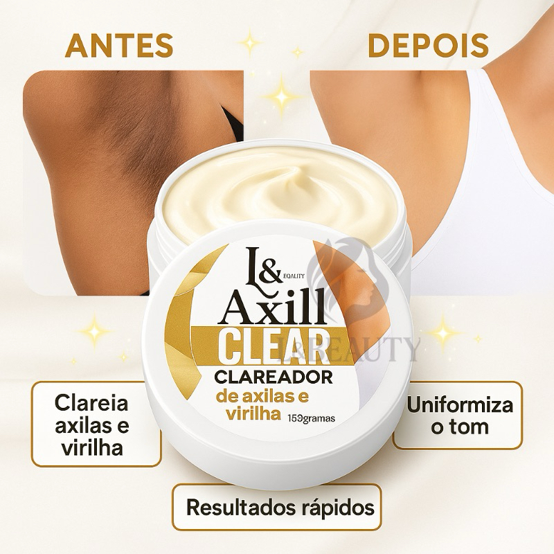 Creme Clareador Para Axilas  com Rosa Mosqueta e Dolomita 150g L&Beauty em Oferta na Shopee