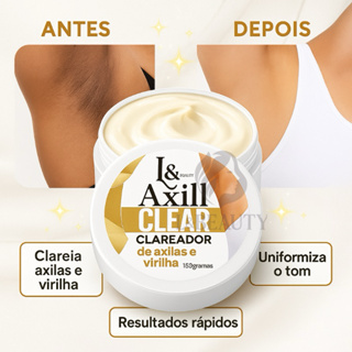 Creme Clareador Para Axilas  com Rosa Mosqueta e Dolomita 150g L&Beauty em Oferta na Shopee