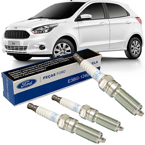 JOGO DE VELAS ORIGINAL KA 1.0 12V 2014 2015 2016 2017 2018 2019 2020 2021 em Oferta na Shopee