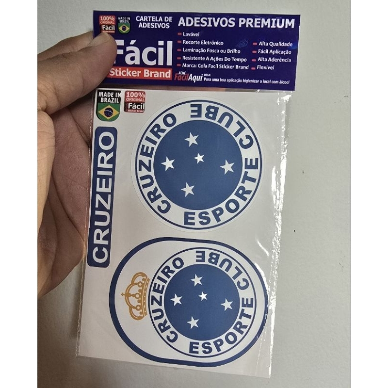 KIT 2 ADESIVOS CRUZEIRO PARA COPOS STALEY, CARROS E SUPERFICÍES LISAS.