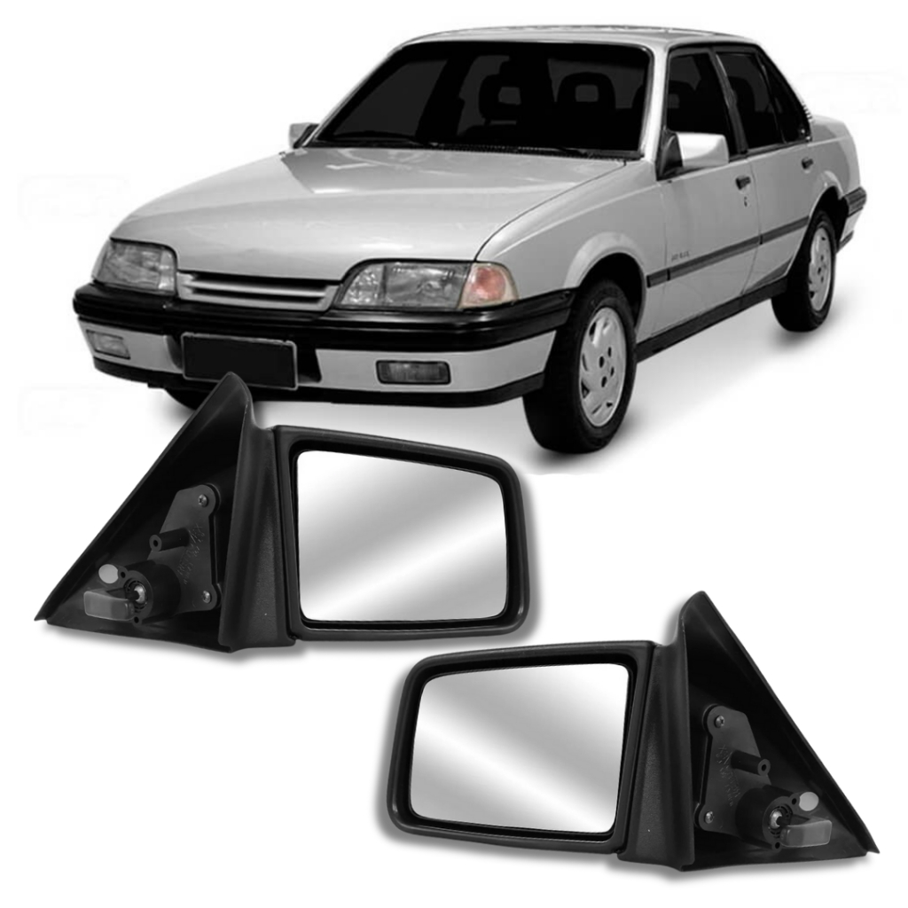 Par Retrovisor Monza Tubarão 94 95 96 Controle Manual
