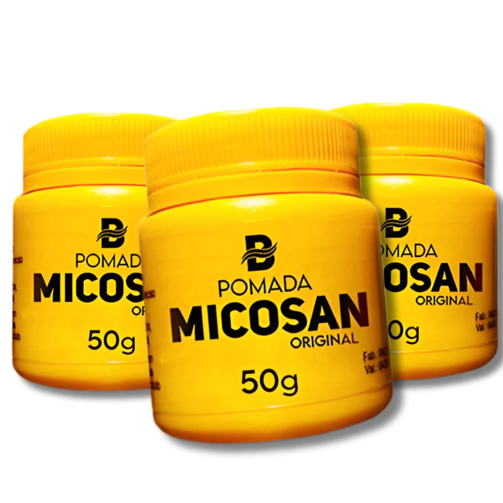Kit 3 Pomadas Micosan Clareamento de Pele e Tratamento de Espinhas e Olheiras
