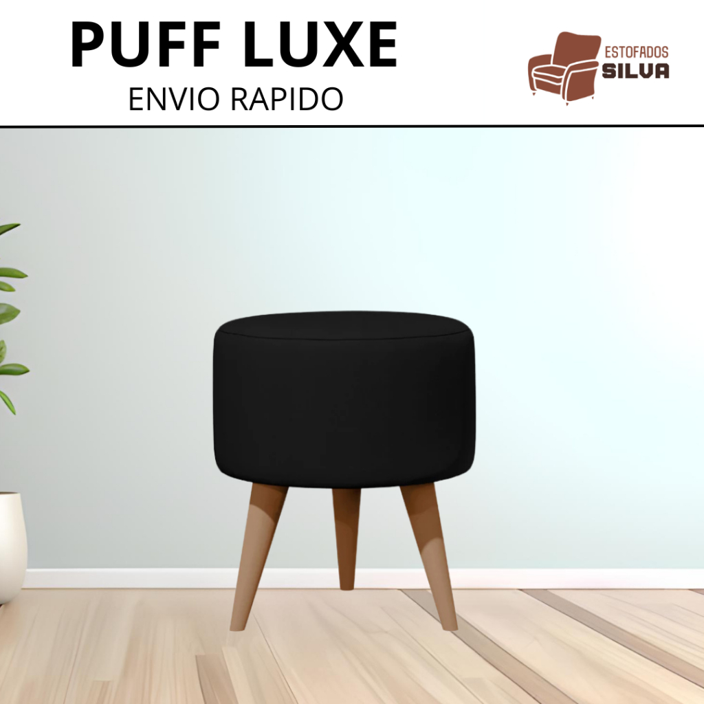 PUFF SUEDE LUXE FOFINHO REFORÇADO - CONFORTO E RESISTÊNCIA 130KG em Oferta na Shopee