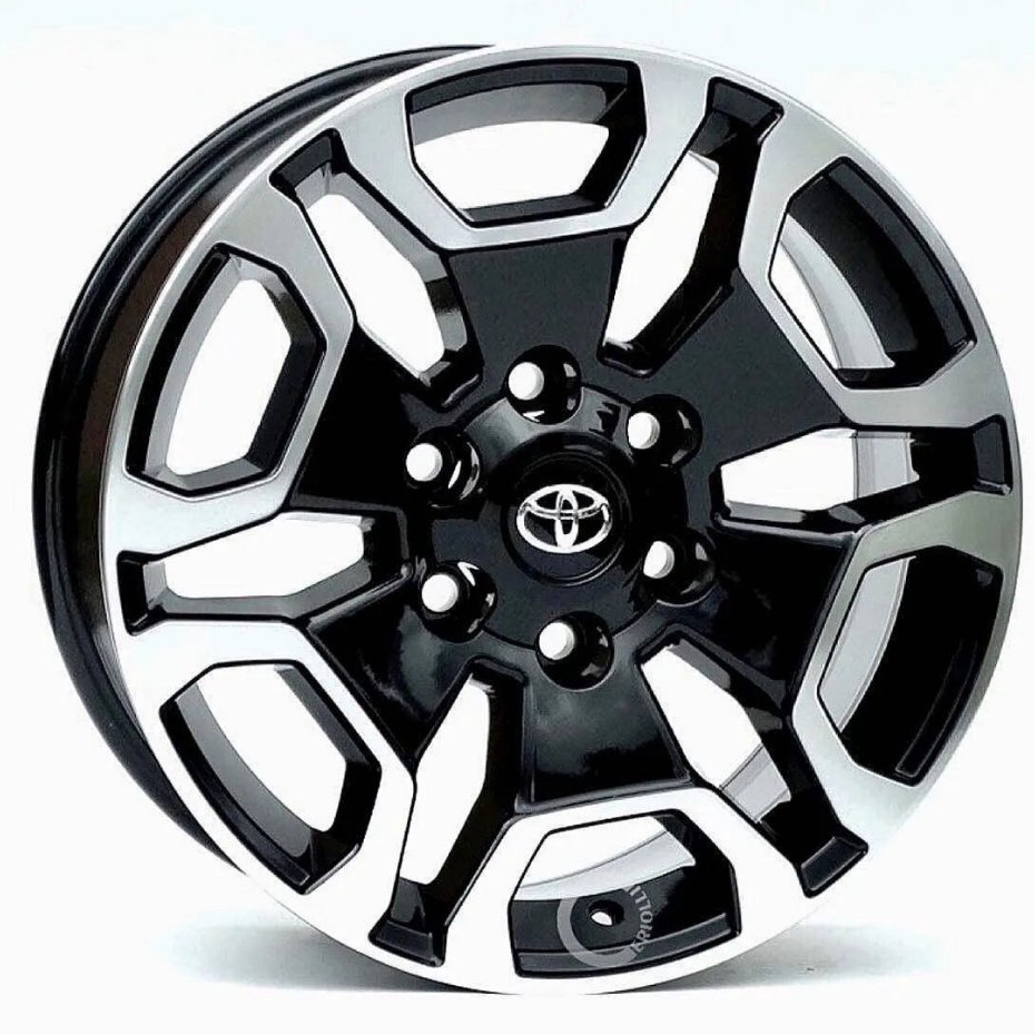 1 Roda Hilux Aro 17 Srx Diamond  Krmai Preto com Diamantado Bicos de Brinde S31